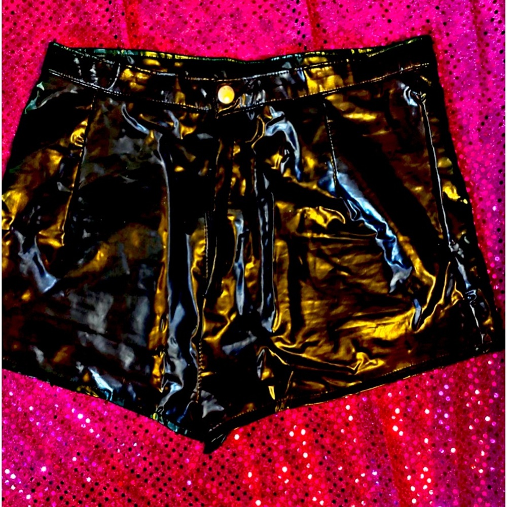 Vinyl hot pants